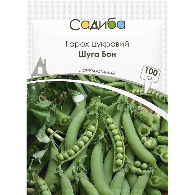 4093464376_shuga-bon-goroh.jpg ШУГА БОН, горох цукровий, 100 г. Садиба Центр Satimex (Німеччина) - Зображення 1
