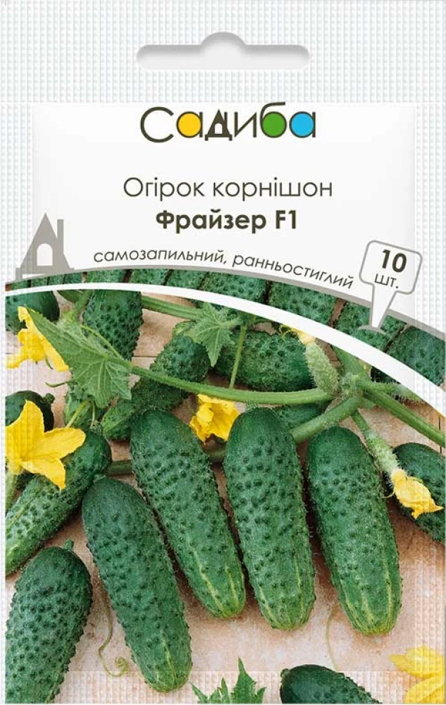 6383151323_ogirok-frajzer-f1.webp Огірок Фрайзер F1, 10 шт. - Зображення 1