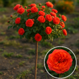 Троянда на штамбі  "Emilien Guillot" (Емільєн Гійо)